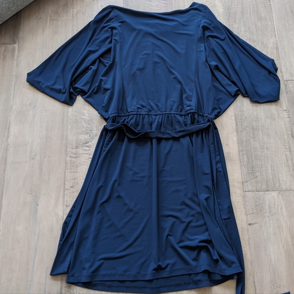 Suzi Chin for Maggie Boutique Navy Dress 14 - Picture 2 of 4